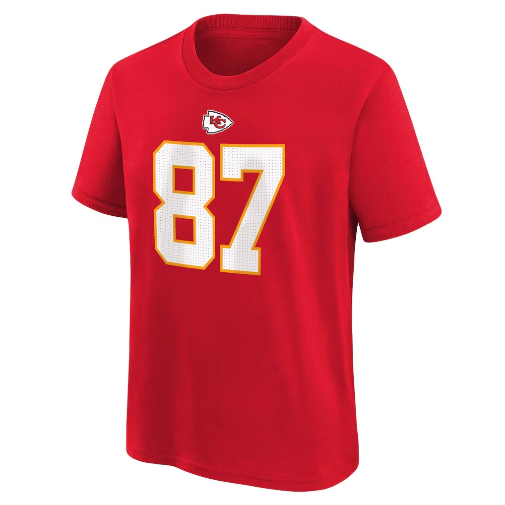 Travis Kelce Kansas City Chiefs Nike Preschool Player Name & Number T-Shirt - Red
