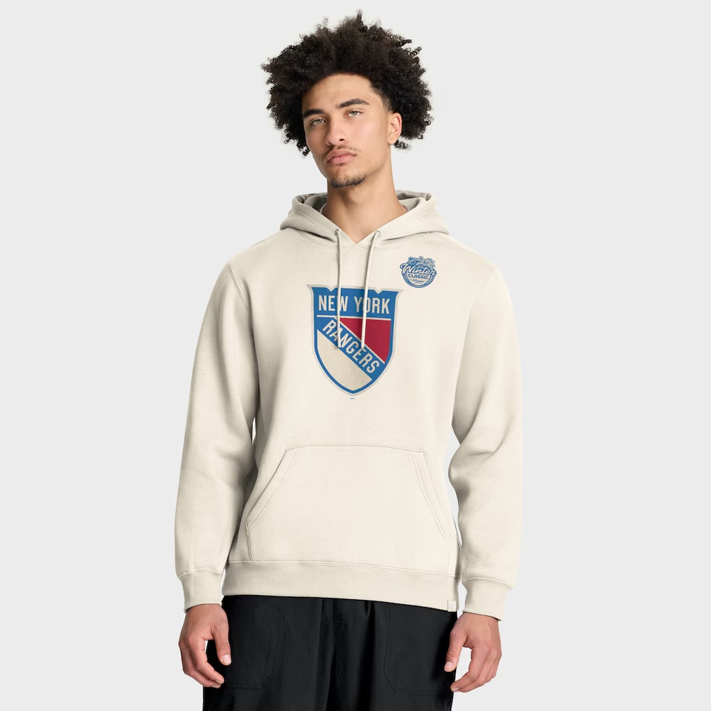 New York Rangers Fanatics 2026 NHL Winter Classic Pullover Hoodie - Cream