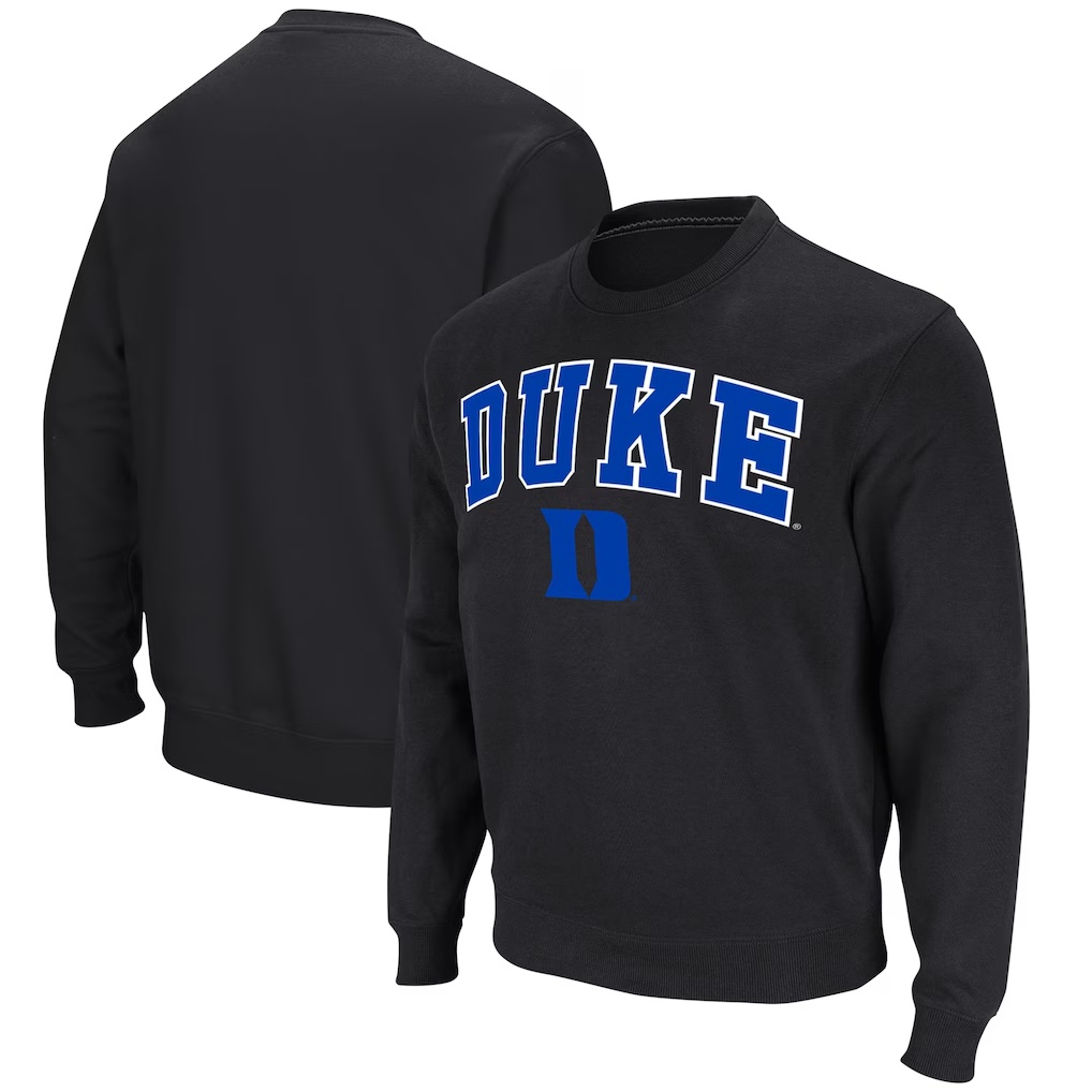 Duke Blue Devils Colosseum Arch & Logo Pullover Sweatshirt - Black