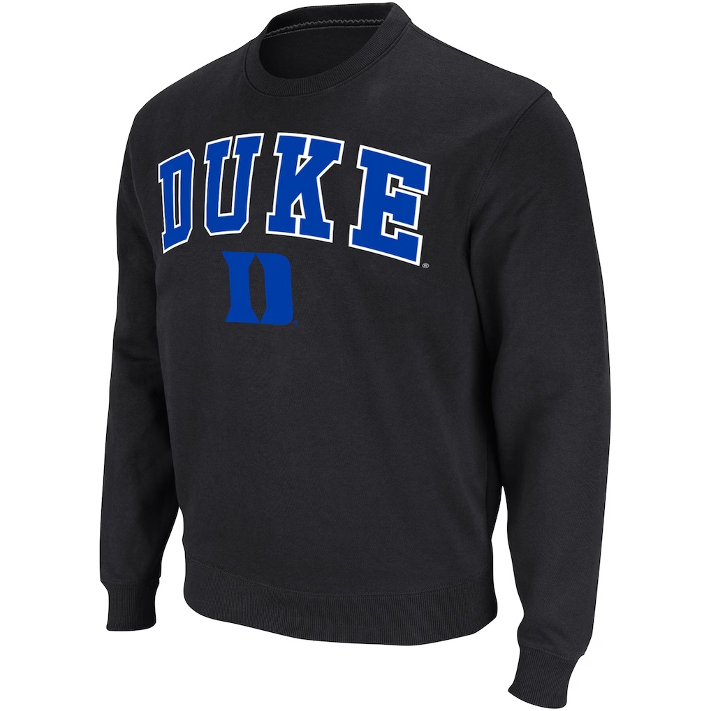 Duke Blue Devils Colosseum Arch & Logo Pullover Sweatshirt - Black