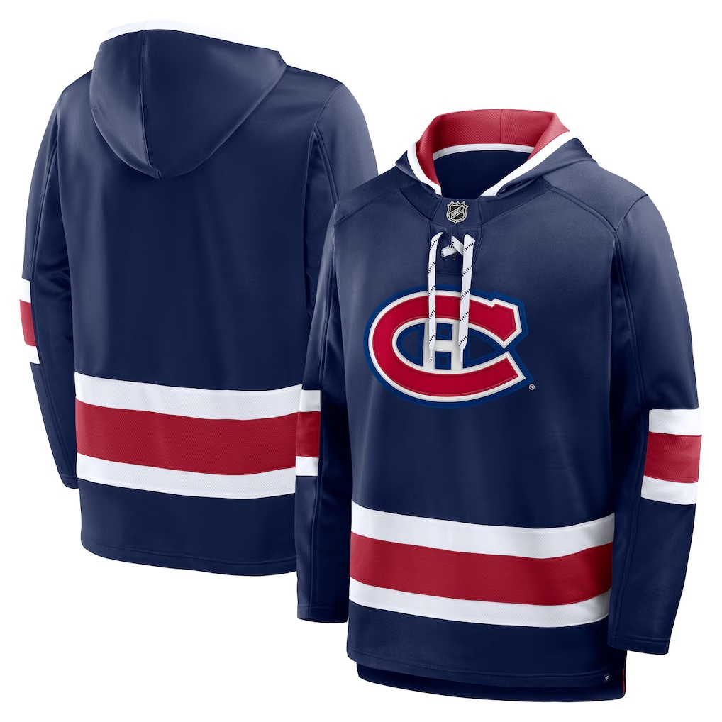 Montreal Canadiens Fanatics Prime Time Fleece Hoodie - Navy