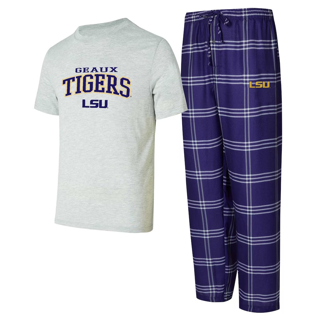 LSU Tigers Concepts Sport Top & Pants Sleep Set