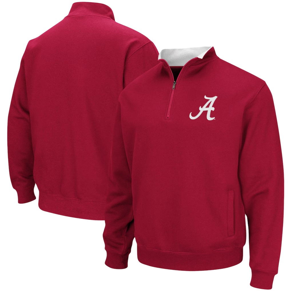 Alabama Crimson Tide Colosseum Tortugas Logo Quarter-Zip Pullover Jacket - Crimson