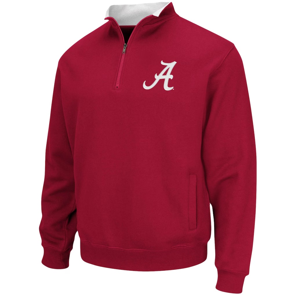 Alabama Crimson Tide Colosseum Tortugas Logo Quarter-Zip Pullover Jacket - Crimson