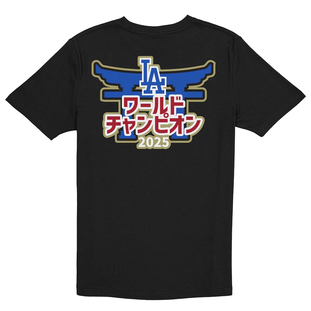 296-Los-Angeles-Dodgers-New-Era-2025-World-Series-Champions-Japanese-Characters-T-Shirt-Black-4.jpg Los Angeles Dodgers New Era 2025 World Series Champions Japanese Characters T-Shirt - Black