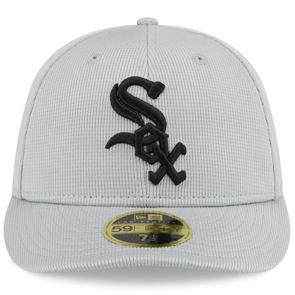 Chicago White Sox New Era 2025 Spring Training Low Profile 59FIFTY Fitted Hat - Gray