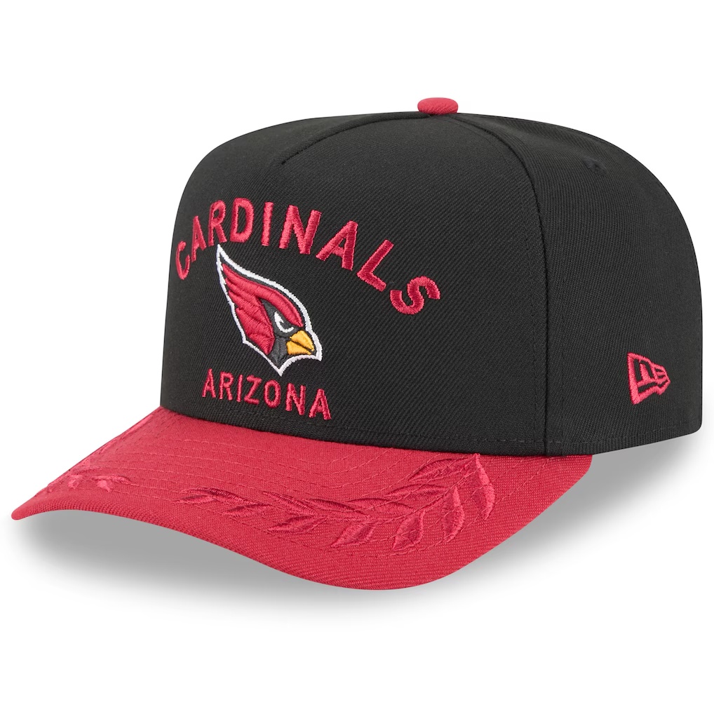 Arizona Cardinals New Era 2025 NFL Draft A-Frame 9FIFTY Snapback Hat - Black/Cardinal