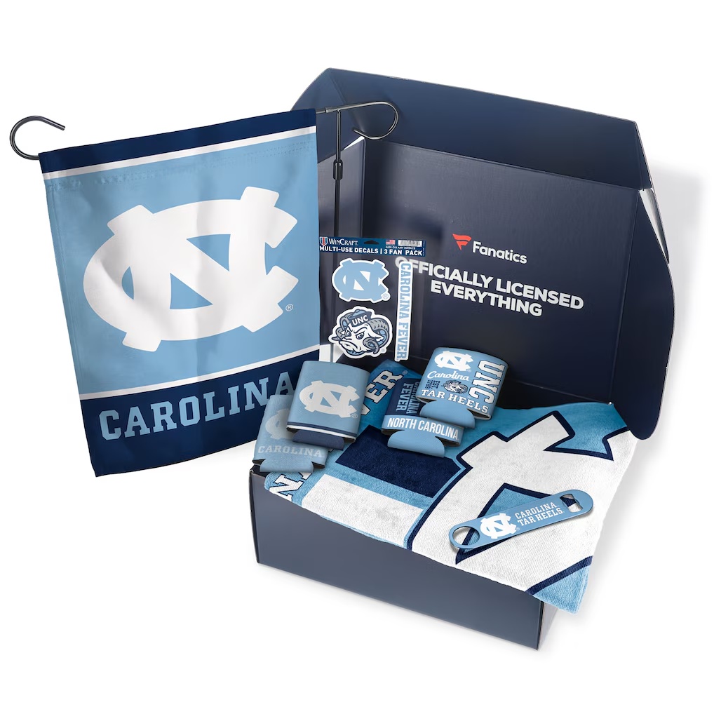 Fanatics North Carolina Tar Heels Tailgate Game Day Essentials Gift Box