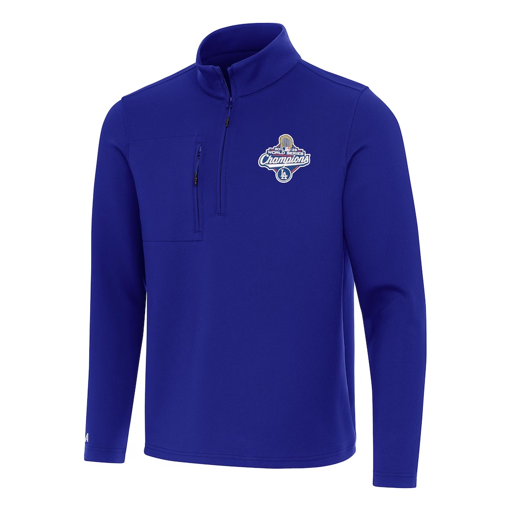 Los Angeles Dodgers Antigua 2025 World Series Champions Insider Quarter-Zip Pullover - Royal