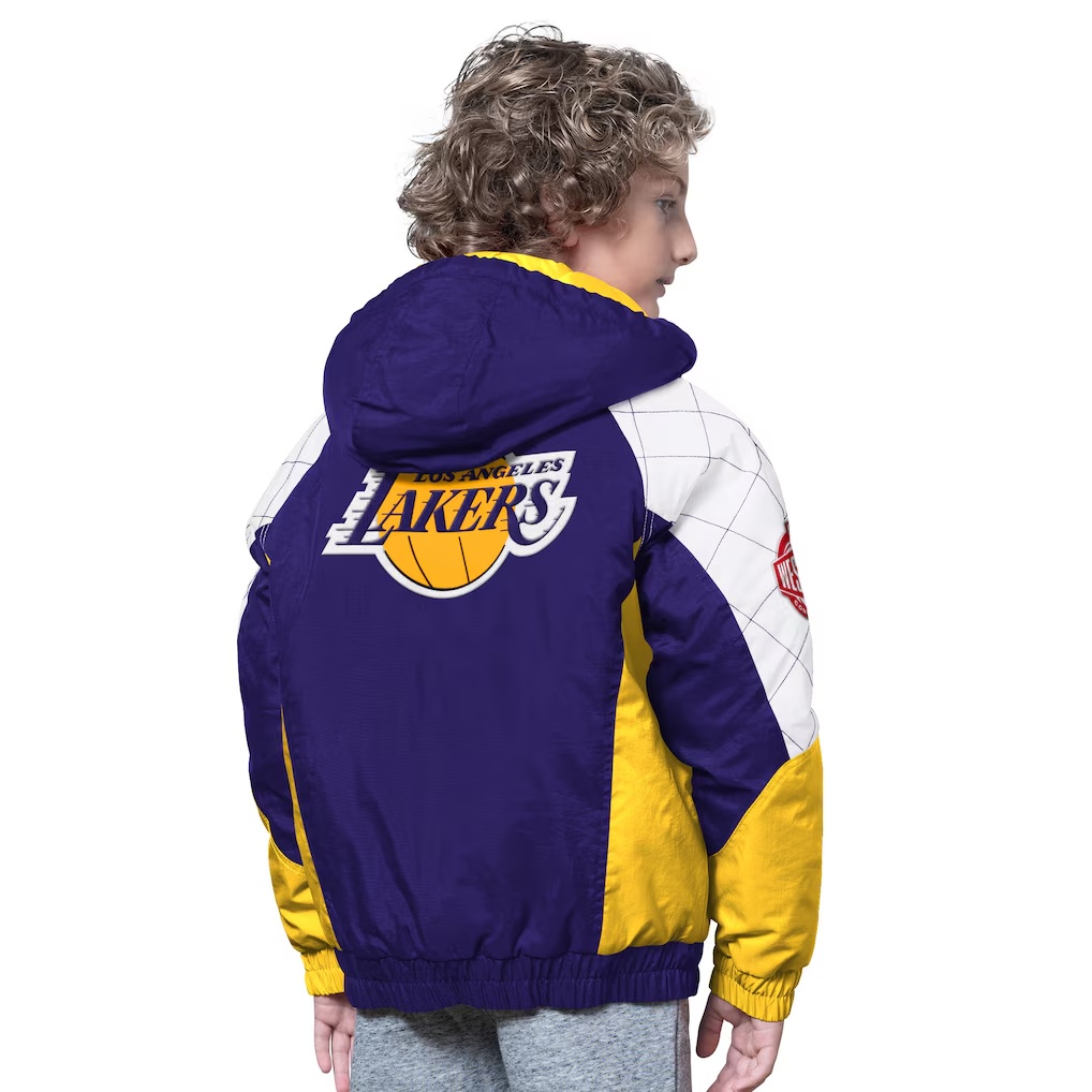 3245-Los-Angeles-Lakers-Starter-Youth-All-Time-Pro-Jr.-Full-Zip-Hoodie-Jacket-Purple-Gold-2.jpg Los Angeles Lakers Starter Youth All Time Pro Jr. Full-Zip Hoodie Jacket - Purple/Gold