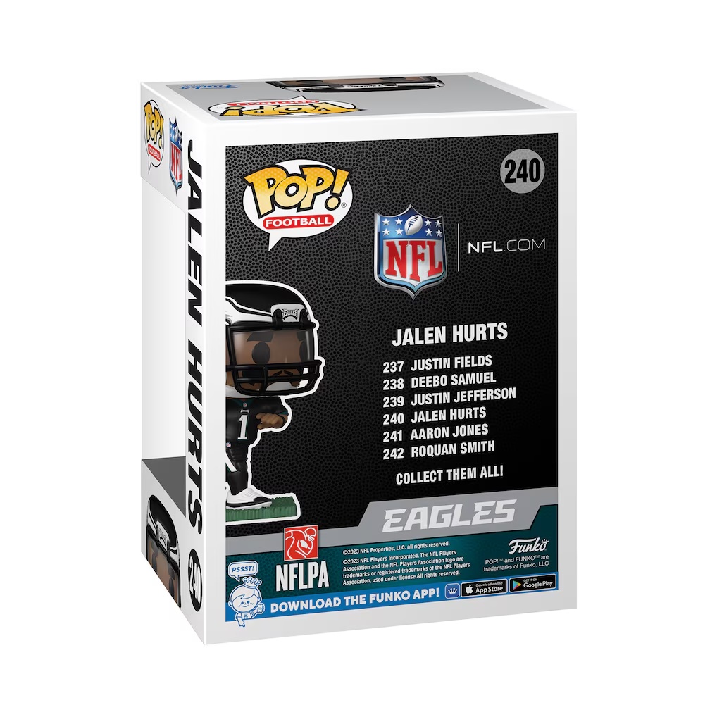 3293-Jalen-Hurts-Philadelphia-Eagles-240-Funko-Pop-Vinyl-Figure-3.jpg Jalen Hurts Philadelphia Eagles #240 Funko Pop! Vinyl Figure
