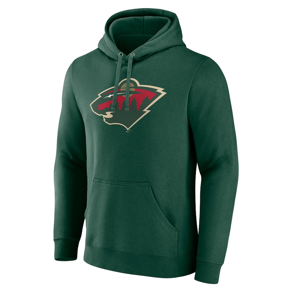 Minnesota Wild Fanatics Primary Logo Pullover Hoodie - Green
