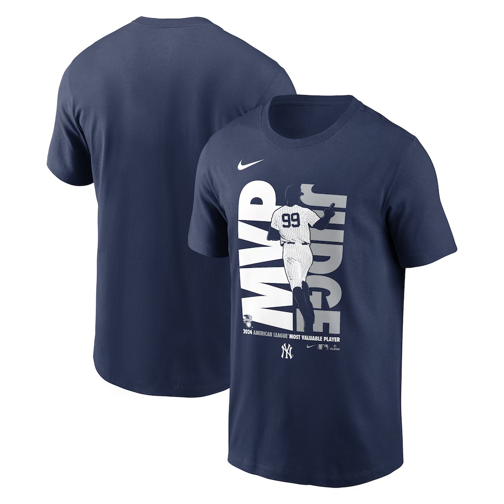Aaron Judge New York Yankees Nike 2024 American League MVP T-Shirt - Navy