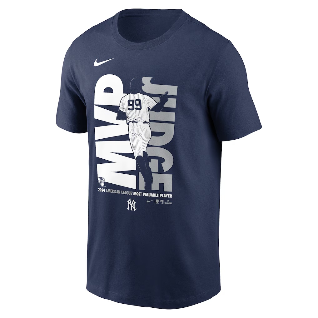 Aaron Judge New York Yankees Nike 2024 American League MVP T-Shirt - Navy