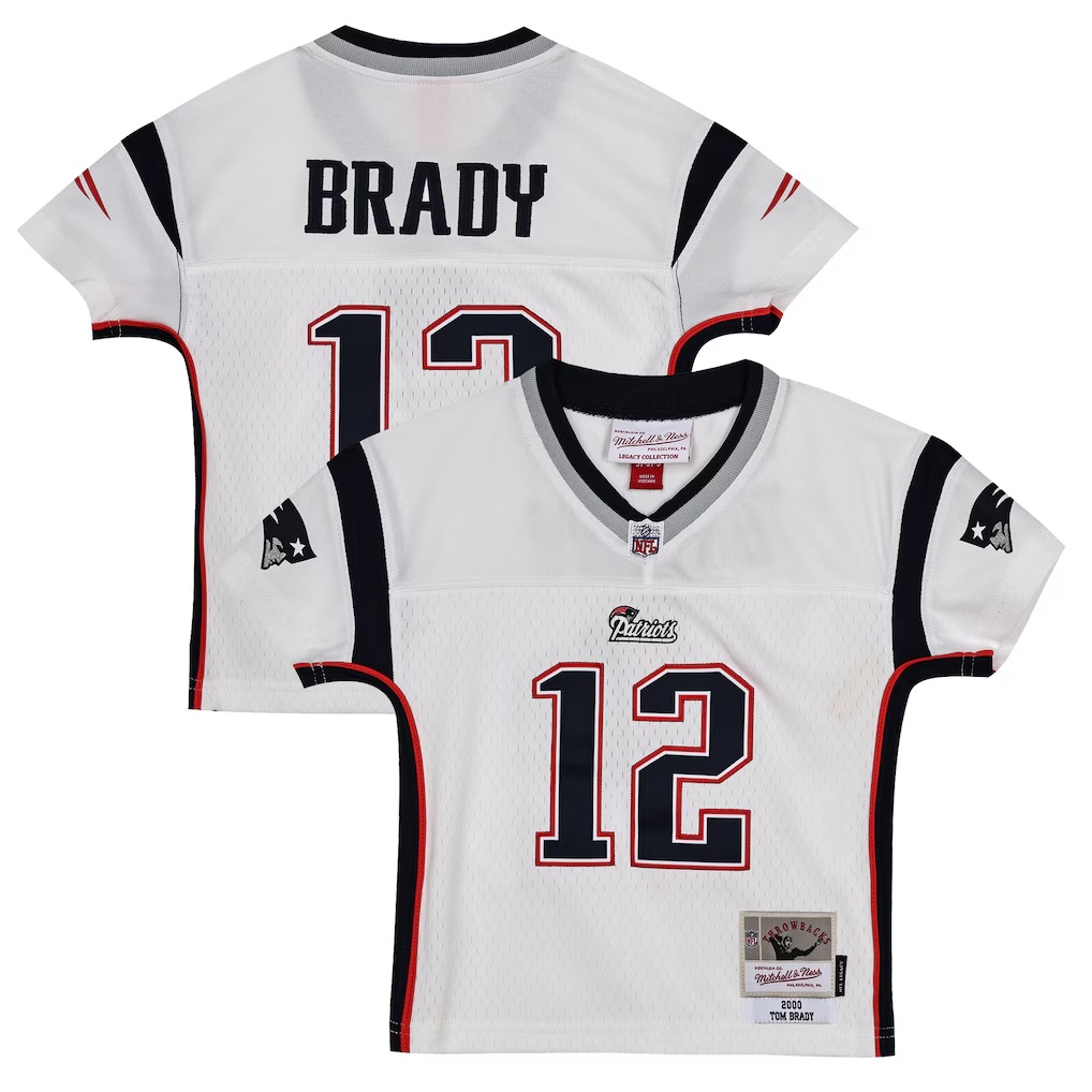 Tom Brady New England Patriots Mitchell & Ness Toddler 2000 Legacy Replica Jersey - White