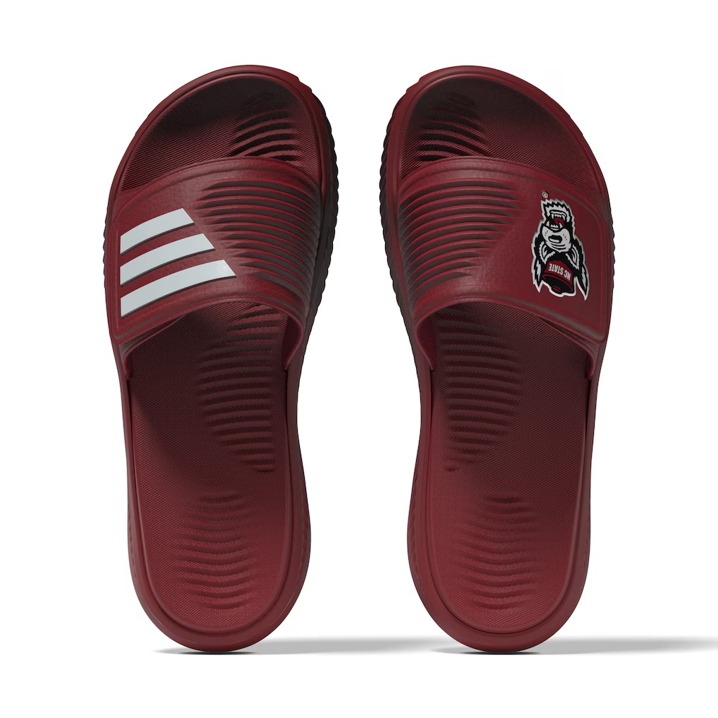NC State Wolfpack adidas Unisex Alphabounce 2.0 Slide Sandals - Red