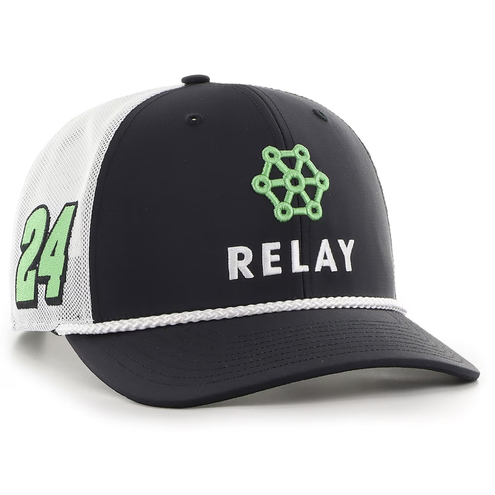 William Byron '47 Relay Refuel Trucker Adjustable Hat - Black