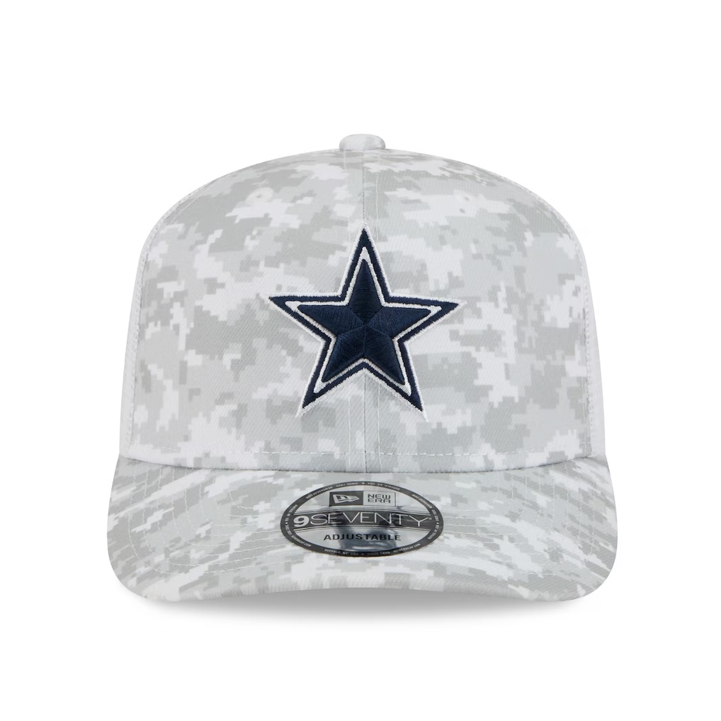3455-Dallas-Cowboys-New-Era-Salute-to-Service-Fan-Pack-9SEVENTY-Trucker-Adjustable-Hat-White-2.jpg Dallas Cowboys New Era Salute to Service Fan Pack 9SEVENTY Trucker Adjustable Hat - White