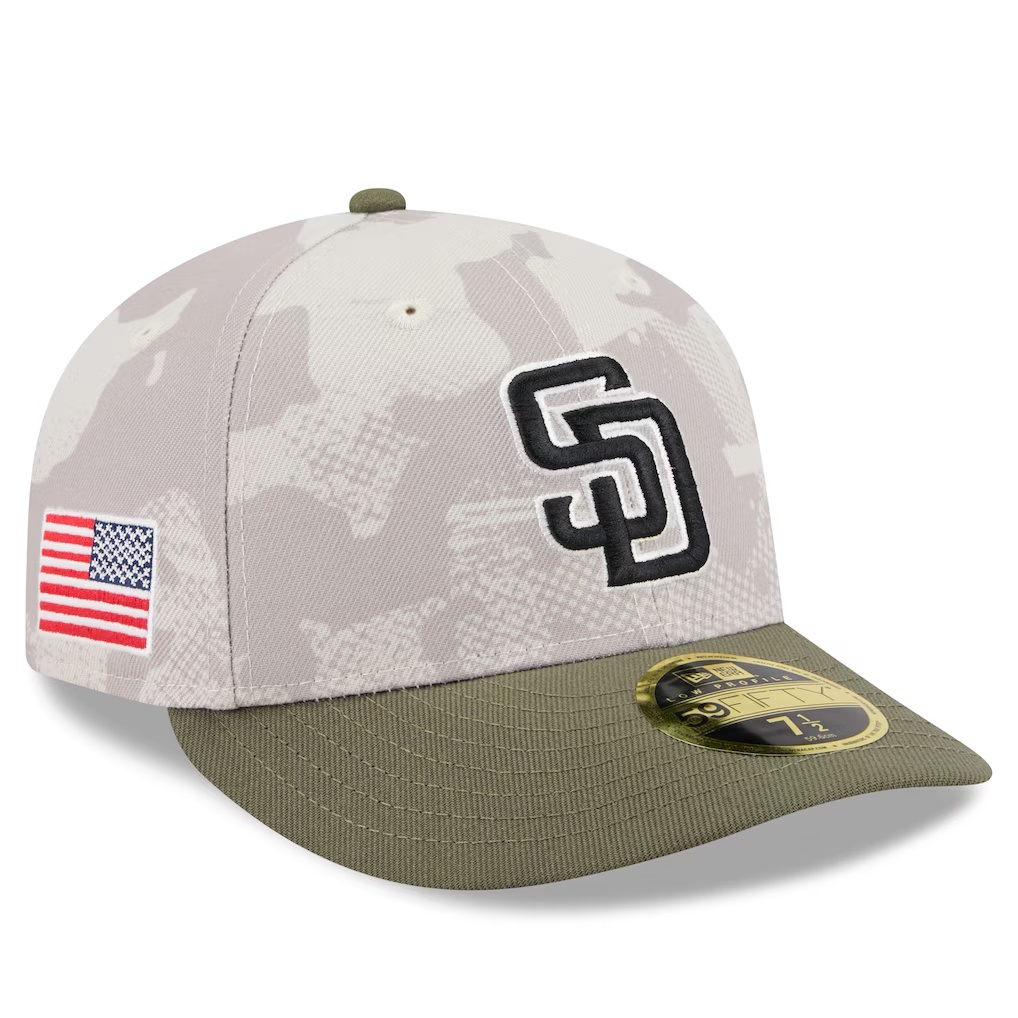 3487-San-Diego-Padres-New-Era-2025-Armed-Forces-Day-Low-Profile-59FIFTY-Fitted-Hat-Light-Beige-Olive-1.jpg San Diego Padres New Era 2025 Armed Forces Day Low Profile 59FIFTY Fitted Hat - Light Beige/Olive