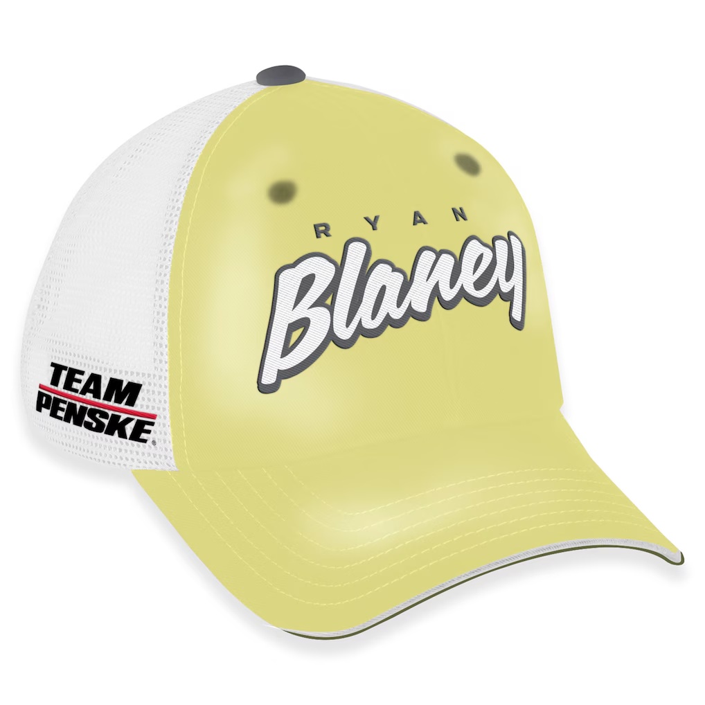 3516-Ryan-Blaney-Checkered-Flag-Sports-Women-s-Pit-Box-Adjustable-Trucker-Hat-Yellow-White-3.jpg Ryan Blaney Checkered Flag Sports Women's Pit Box Adjustable Trucker Hat - Yellow/White
