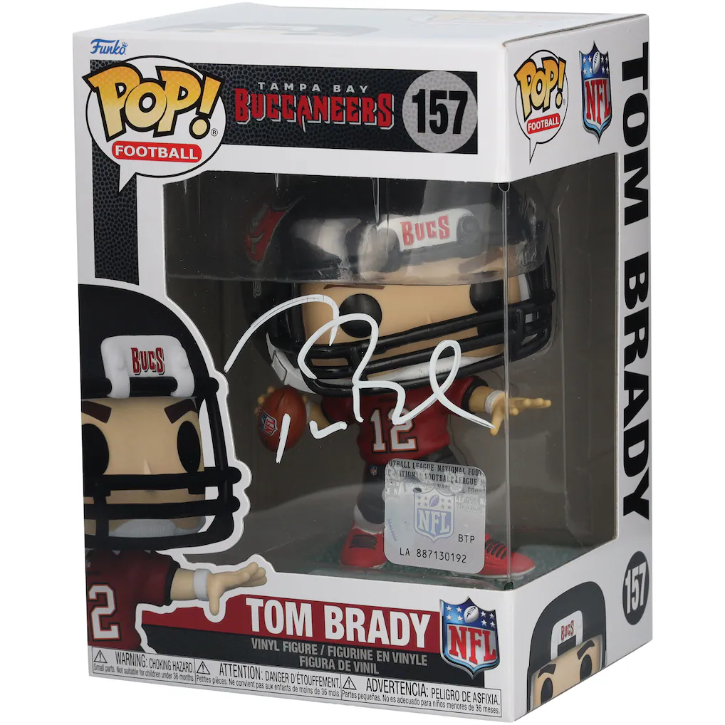 Tom Brady Tampa Bay Buccaneers Autographed Fanatics Authentic #157 Funko Pop! Figurine