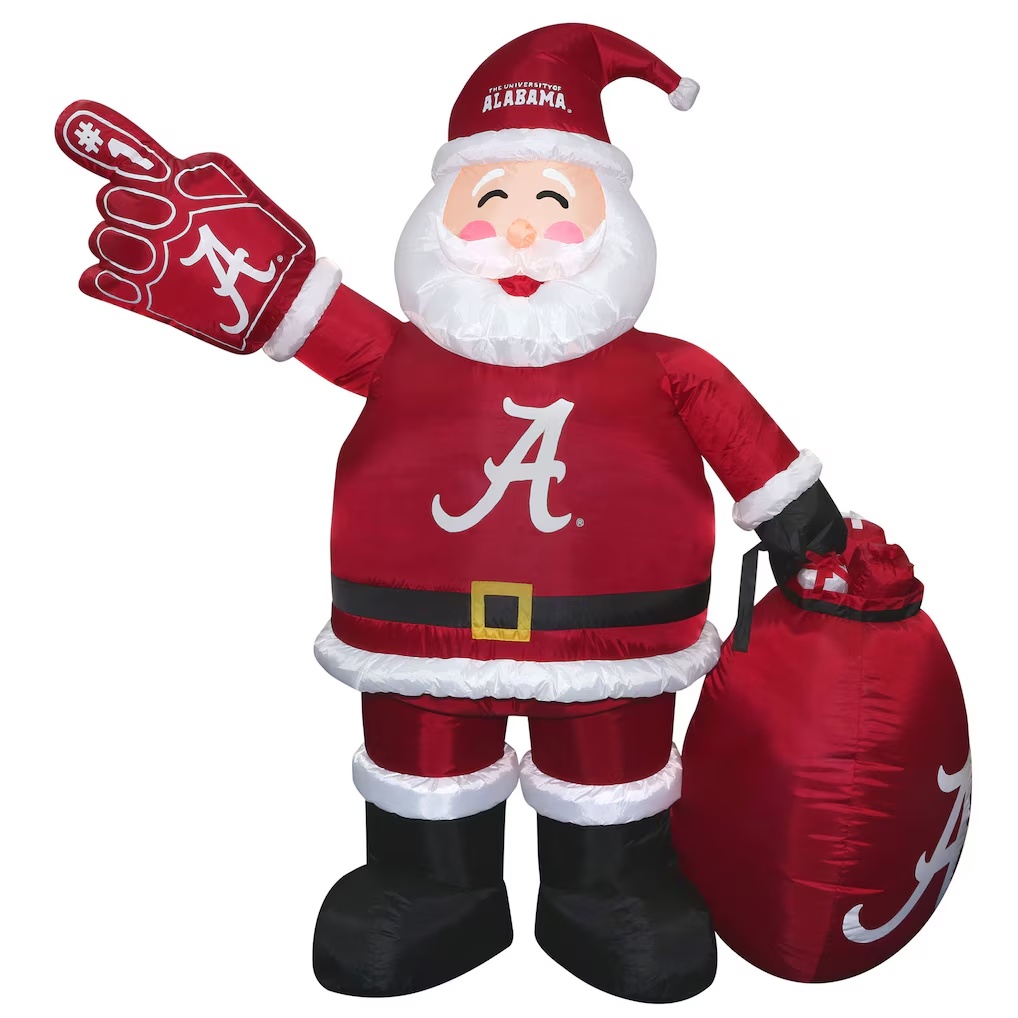 3597-Alabama-Crimson-Tide-7-Inflatable-Santa-1.jpg Alabama Crimson Tide 7' Inflatable Santa