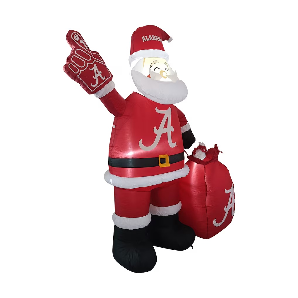 3597-Alabama-Crimson-Tide-7-Inflatable-Santa-2.jpg Alabama Crimson Tide 7' Inflatable Santa