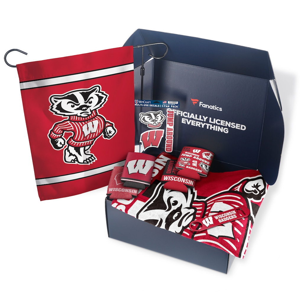 Fanatics Wisconsin Badgers Tailgate Game Day Essentials Gift Box