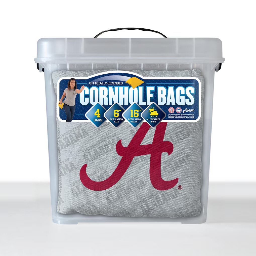 Alabama Crimson Tide YouTheFan Four-Piece Cornhole Bag Set