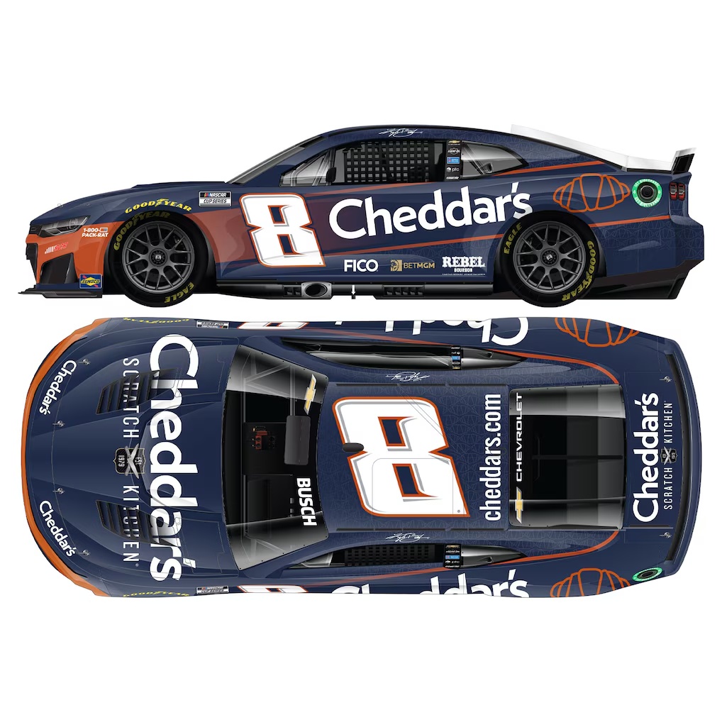 Kyle Busch Action Racing 2025 #8 Cheddar's 1:64 Regular Paint Die-Cast Chevrolet Camaro ZL1