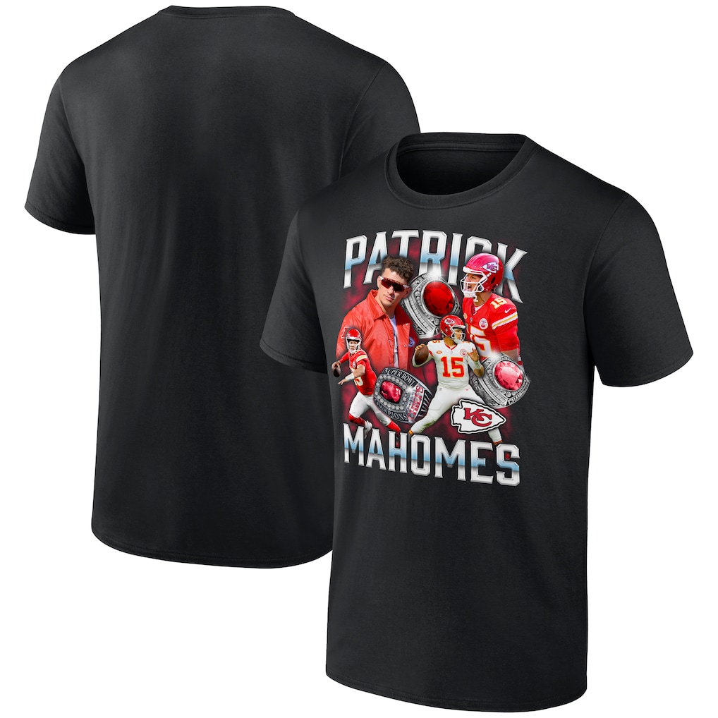 Patrick Mahomes Kansas City Chiefs Fanatics Notorious Player Graphic T-Shirt - Black