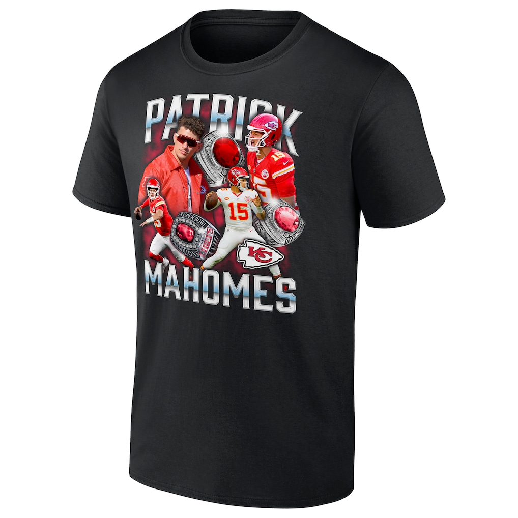 Patrick Mahomes Kansas City Chiefs Fanatics Notorious Player Graphic T-Shirt - Black