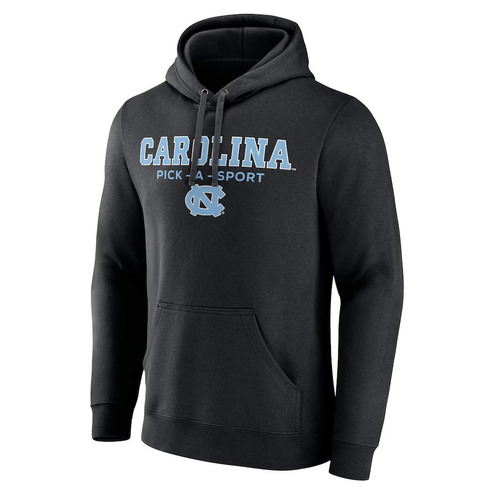 North Carolina Tar Heels Authentic Pick-A-Sport Pullover Hoodie - Black