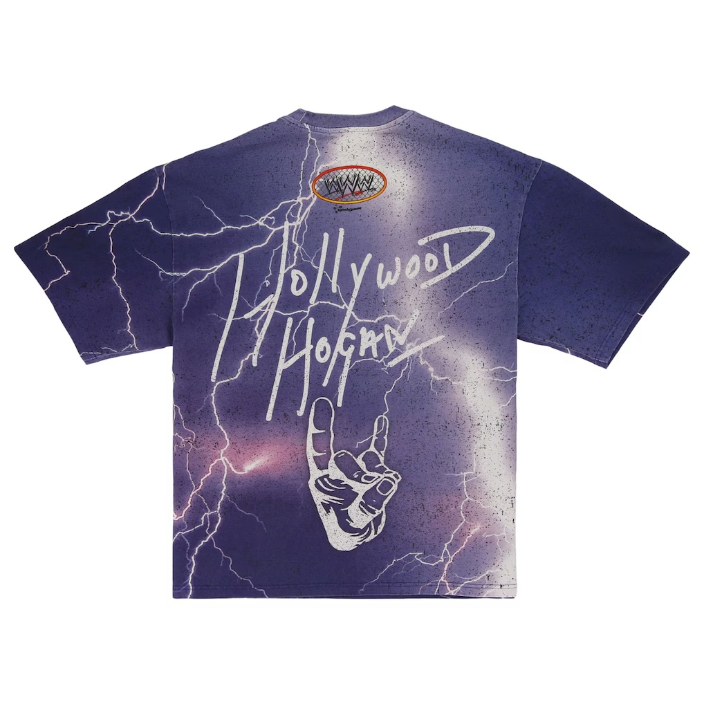 Hulk Hogan WWE x John Geiger nWo Lightning T-Shirt – Purple