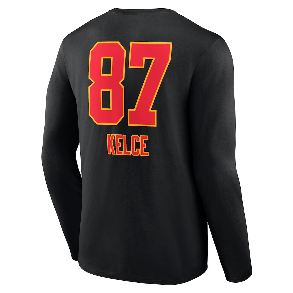3845-Travis-Kelce-Kansas-City-Chiefs-Team-Wordmark-Player-Name-Number-Long-Sleeve-T-Shirt-Black-3.jpg Travis Kelce Kansas City Chiefs Team Wordmark Player Name & Number Long Sleeve T-Shirt - Black