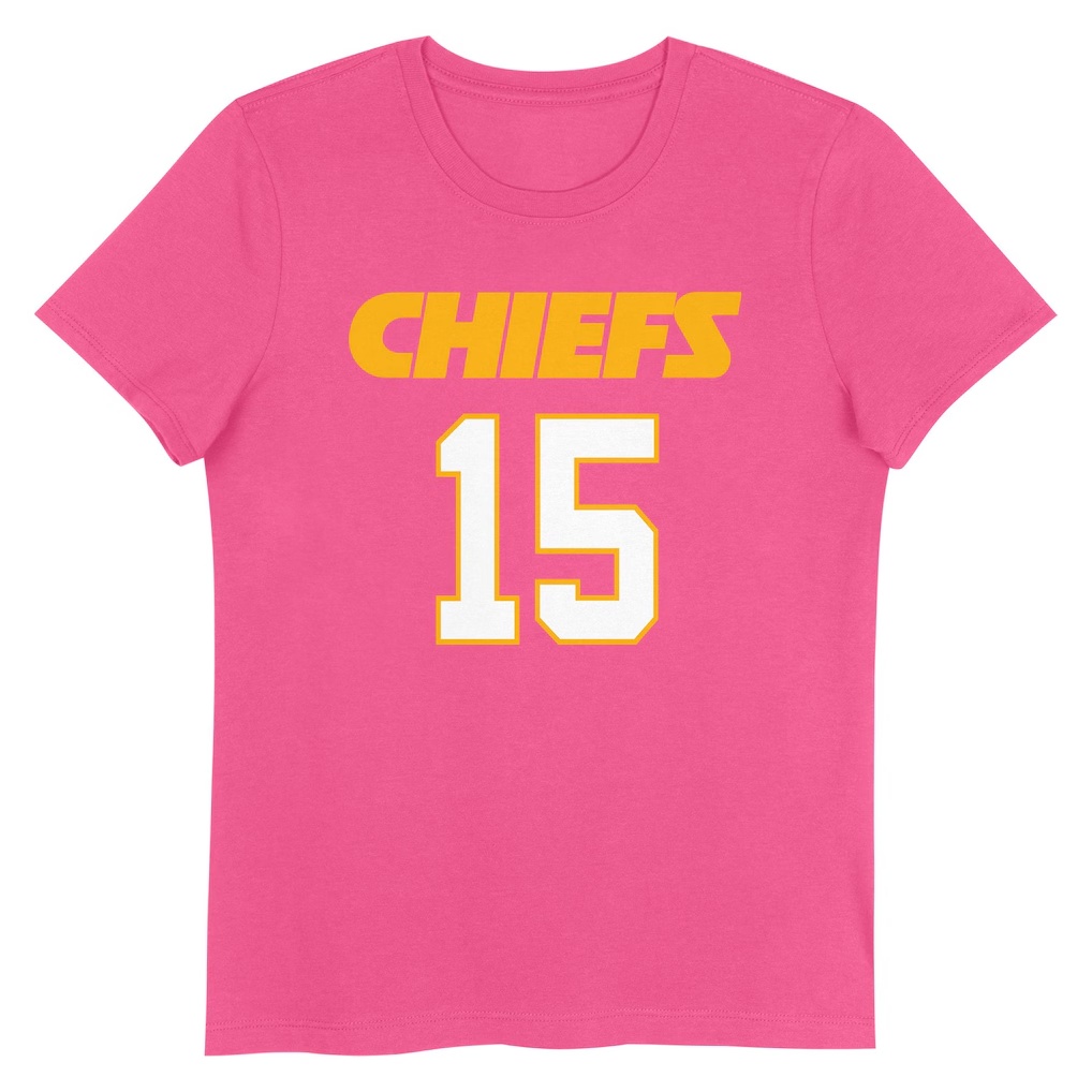 Patrick Mahomes Kansas City Chiefs Girls Youth Player Name & Number T-Shirt - Pink