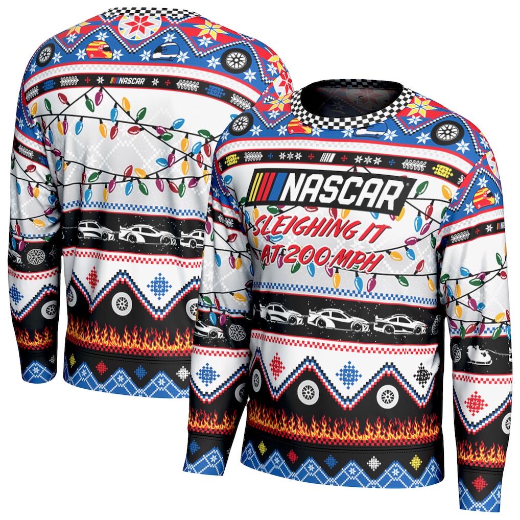 3994-NASCAR-ProSphere-Holiday-Sweatshirt-White-1.jpg NASCAR ProSphere Holiday Sweatshirt - White