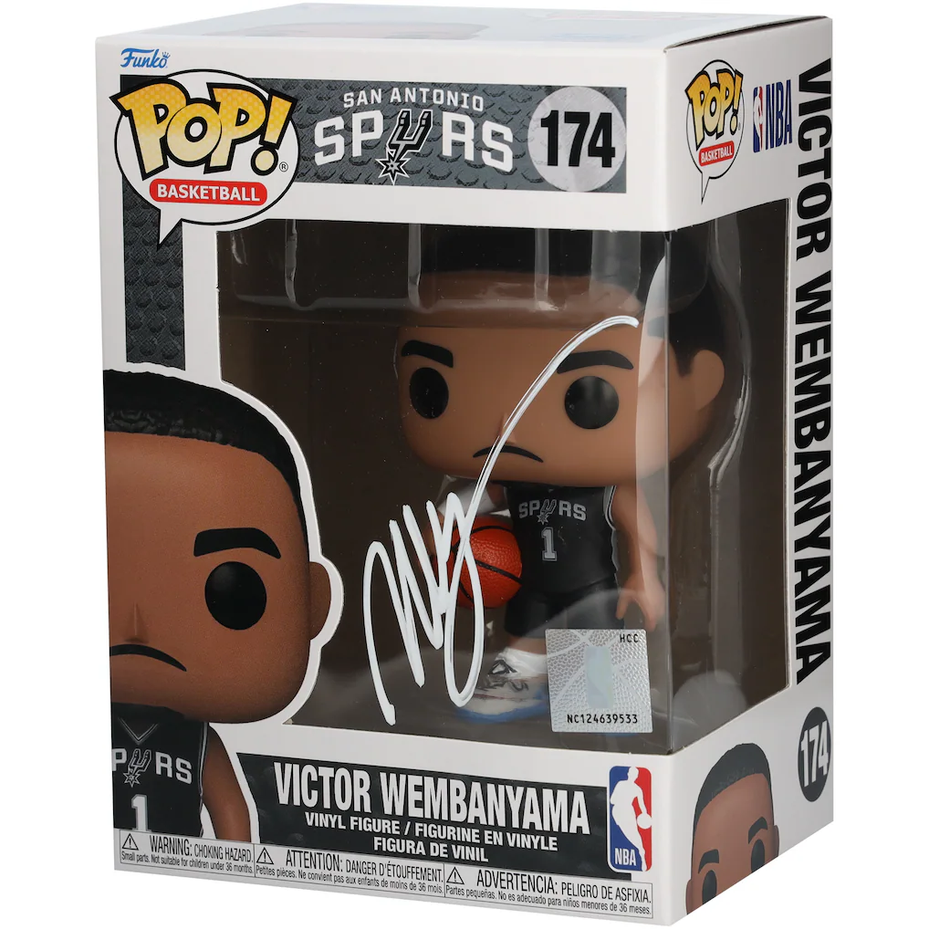 Victor Wembanyama San Antonio Spurs Autographed Fanatics Authentic #174 Funko POP! Figurine