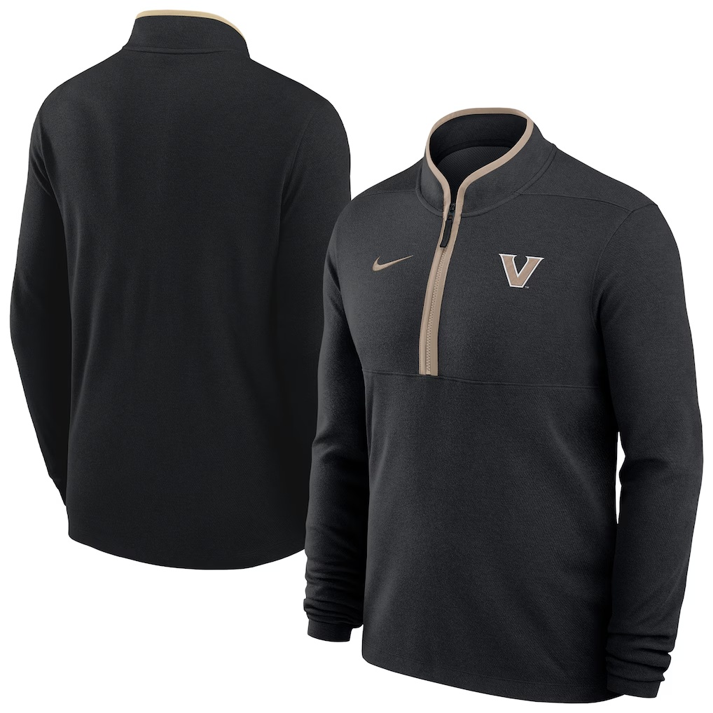 Vanderbilt Commodores Nike Basketball Victory Dri-FIT Half-Zip Pullover - Black