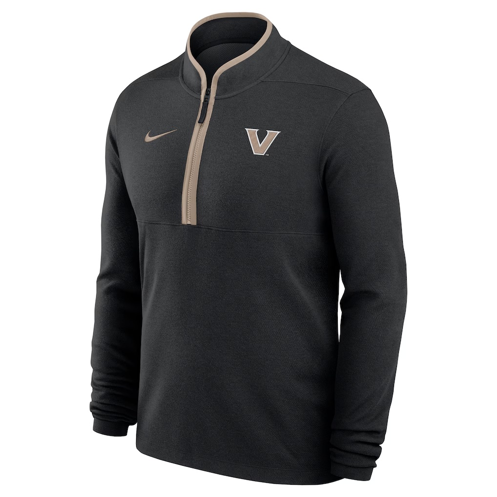Vanderbilt Commodores Nike Basketball Victory Dri-FIT Half-Zip Pullover - Black