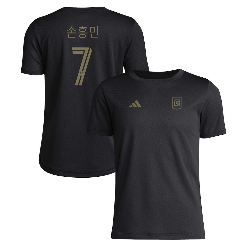 Son Heung-Min LAFC adidas Youth Alternate Pre-Game T-Shirt - Black