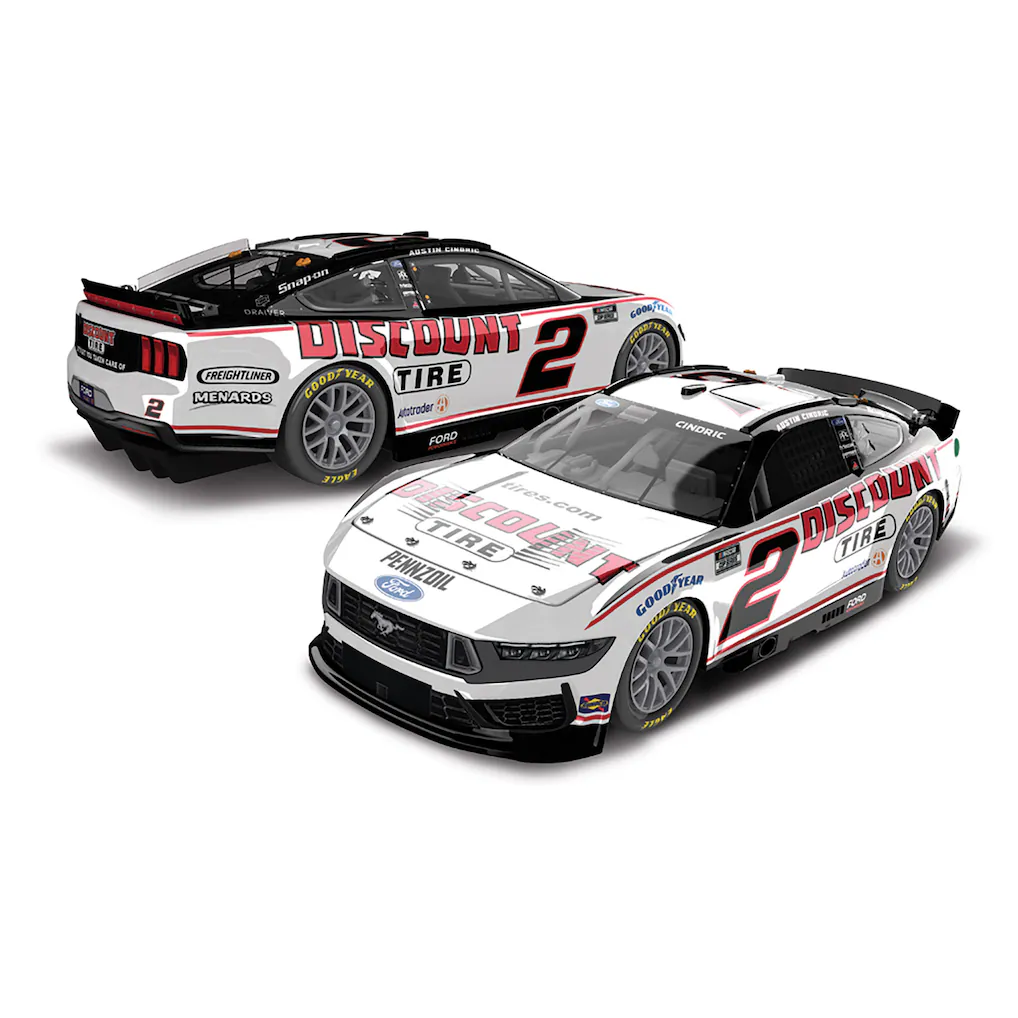 Austin Cindric Action Racing 2025 #2 Discount Tire 1:64 Regular Paint Die-Cast Ford Mustang