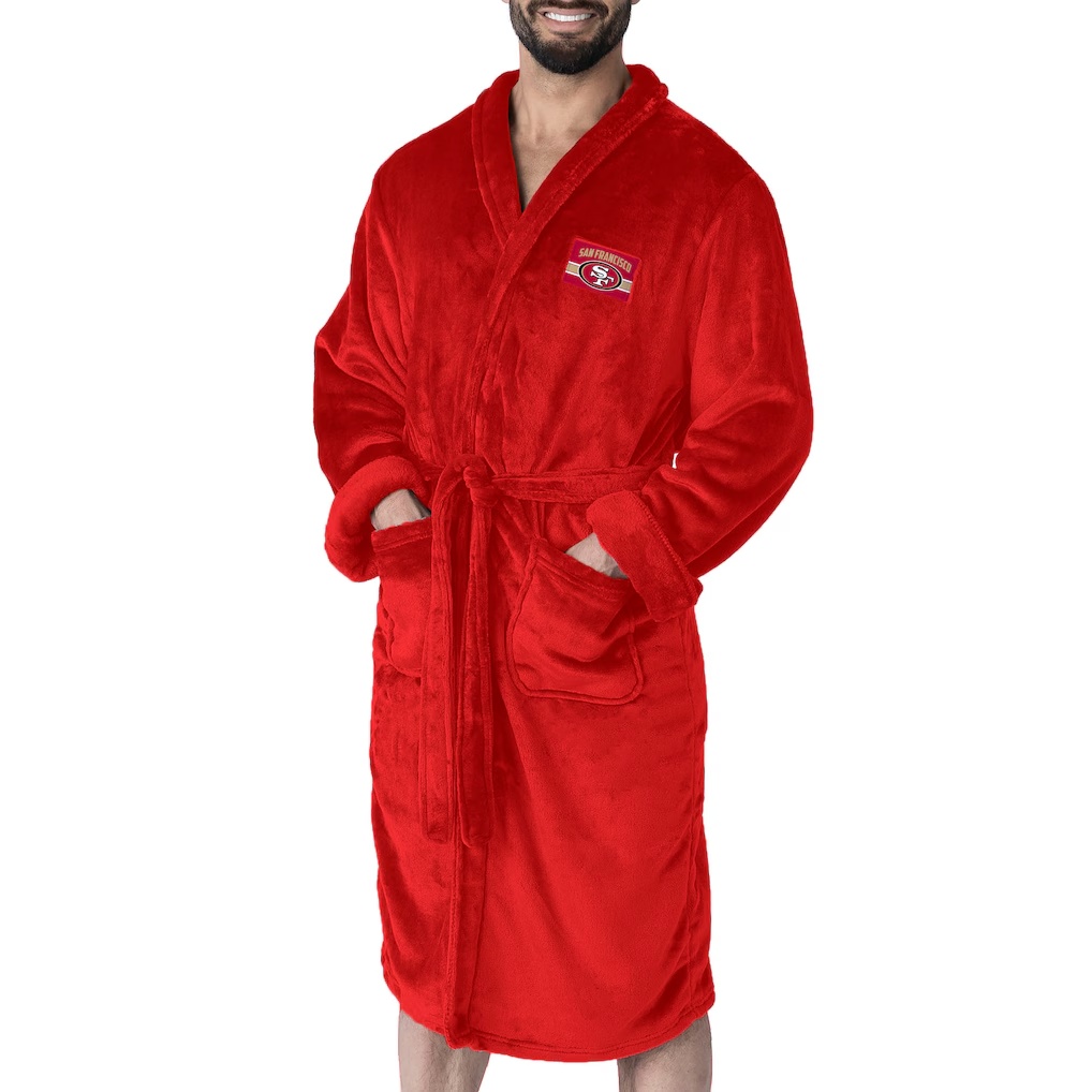 San Francisco 49ers The Northwest Group Bathrobe - Scarlet