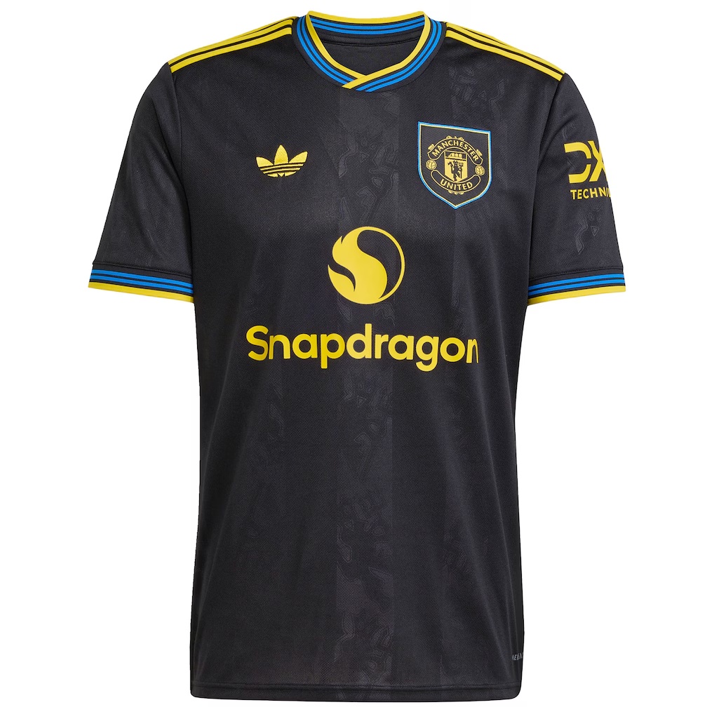 Manchester United adidas 2025/26 Third Replica Jersey - Black