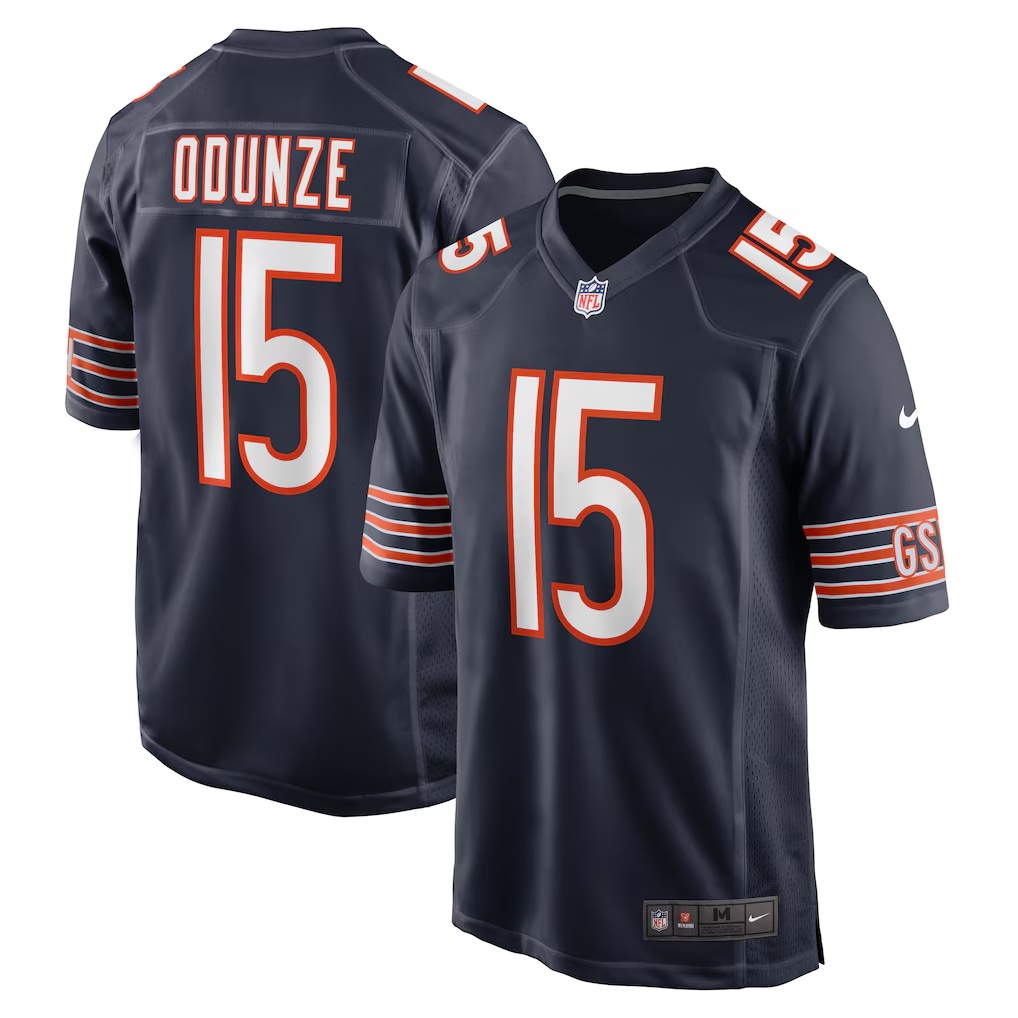 Rome Odunze Chicago Bears Nike Player Game Jersey - Navy