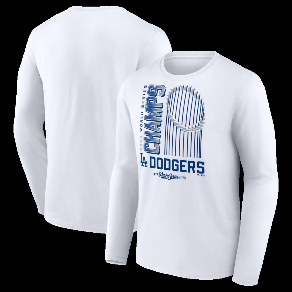 411-Los-Angeles-Dodgers-2025-World-Series-Champions-Wild-Pitch-Long-Sleeve-T-Shirt-White-1.jpg Los Angeles Dodgers 2025 World Series Champions Wild Pitch Long Sleeve T-Shirt - White