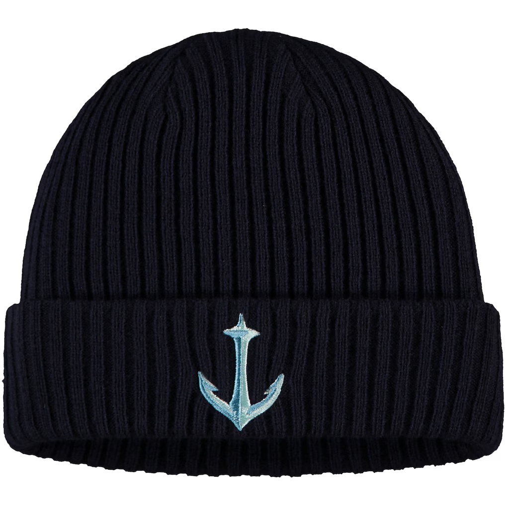 Seattle Kraken Fanatics Secondary Logo Cuffed Knit Hat - Deep Sea Blue