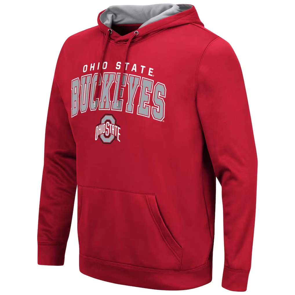 Ohio State Buckeyes Colosseum Resistance Pullover Hoodie - Scarlet
