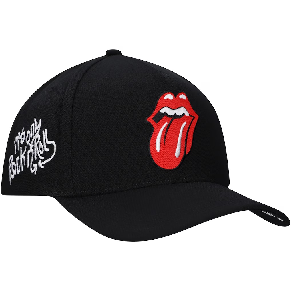 Rolling Stones It's Only Rock N' Roll A-Frame Adjustable Hat - Black
