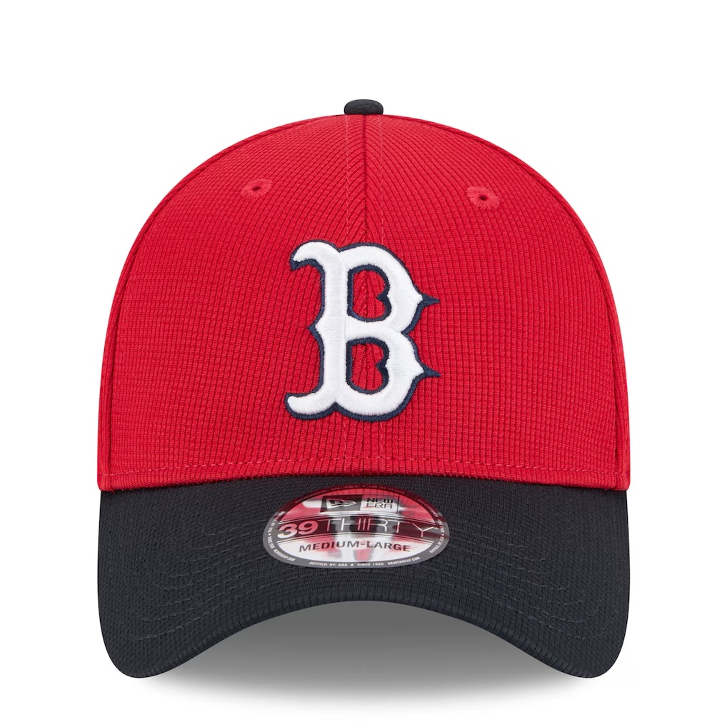 Boston Red Sox New Era 2025 Spring Training 39THIRTY Flex Hat - Red/Navy
